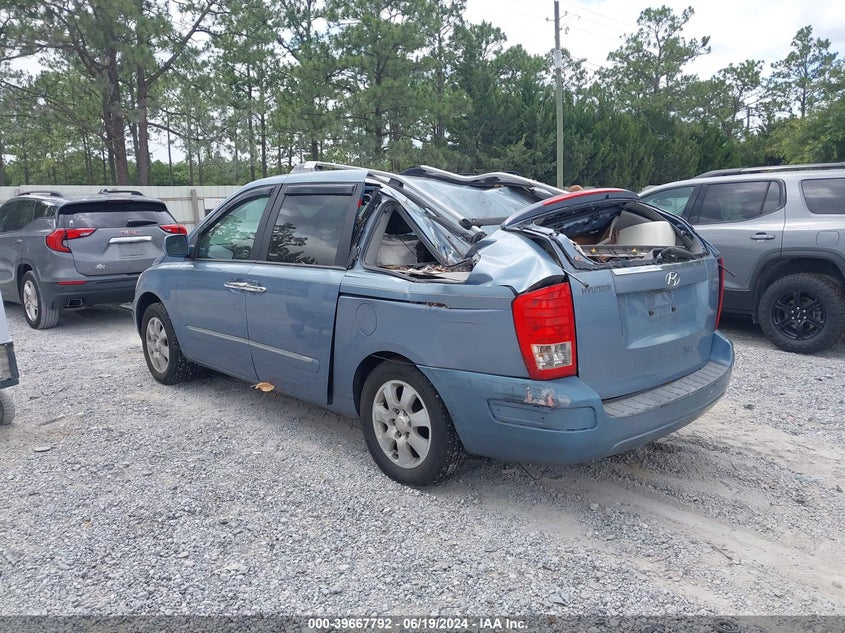 2007 Hyundai Entourage Gls/Limited/Se VIN: KNDMC233976023777 Lot: 39667792