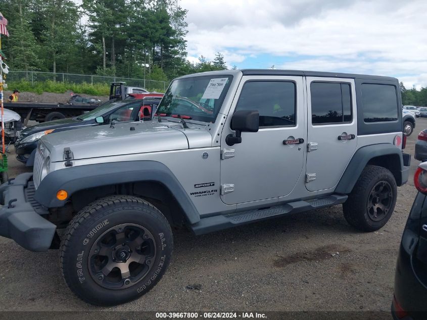 2012 Jeep Wrangler Unlimited Sport VIN: 1C4BJWDG5CL252538 Lot: 39667800