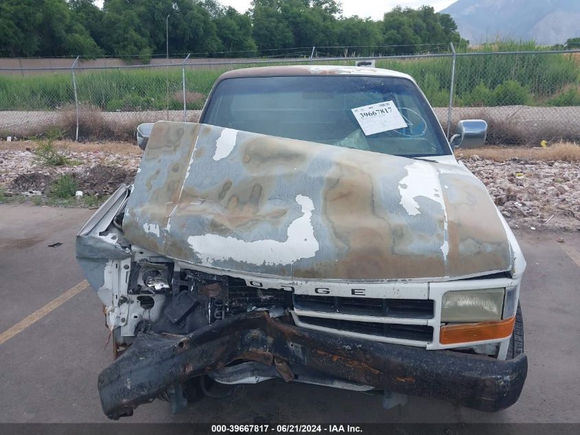 1996 Dodge Dakota VIN: 1B7FL26P3TS654792 Lot: 39667817