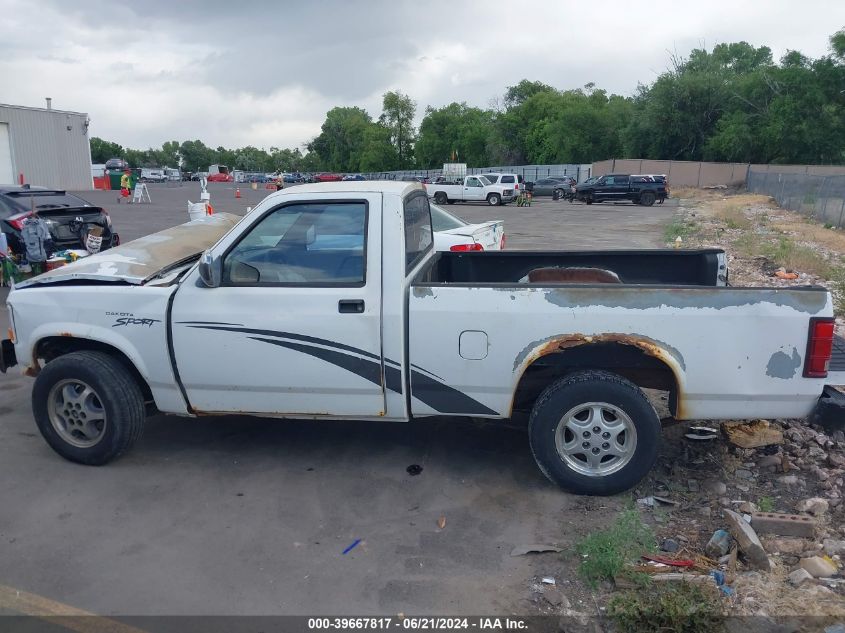 1996 Dodge Dakota VIN: 1B7FL26P3TS654792 Lot: 39667817