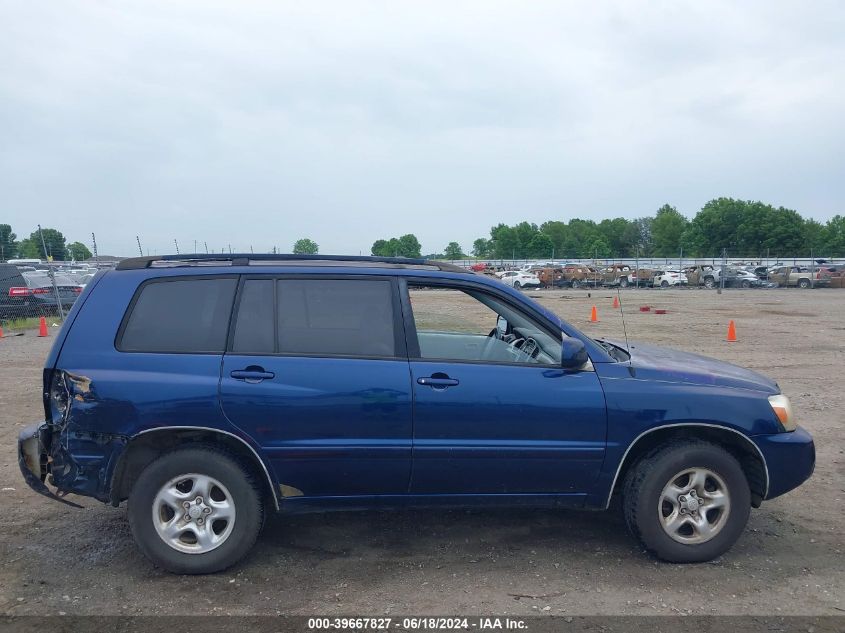2006 Toyota Highlander VIN: JTEGD21A060149258 Lot: 39667827