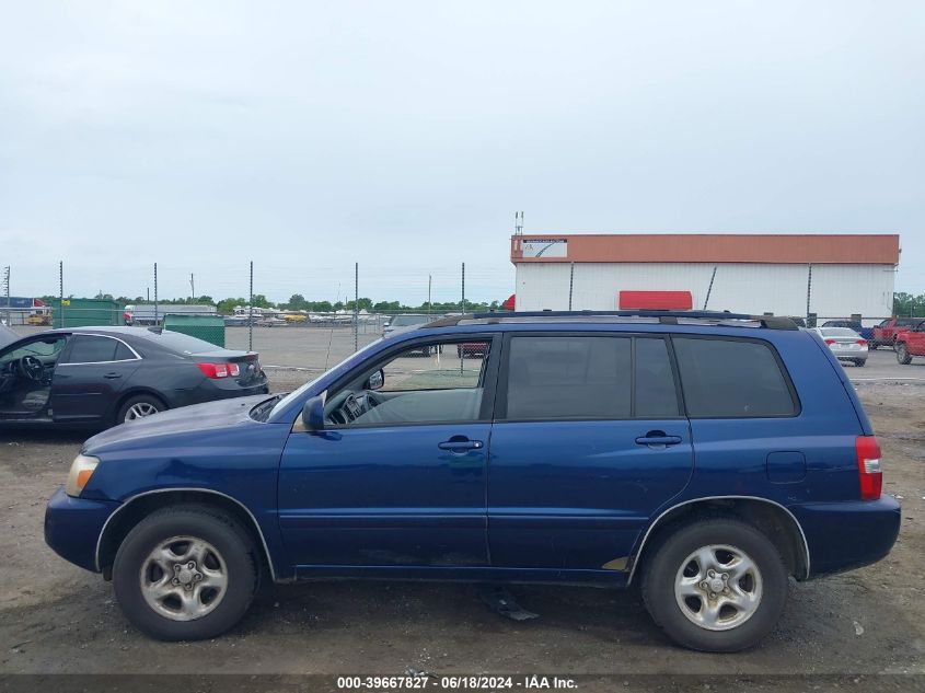 2006 Toyota Highlander VIN: JTEGD21A060149258 Lot: 39667827