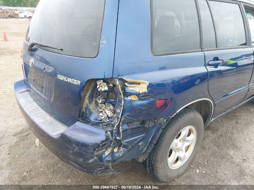 2006 Toyota Highlander VIN: JTEGD21A060149258 Lot: 39667827
