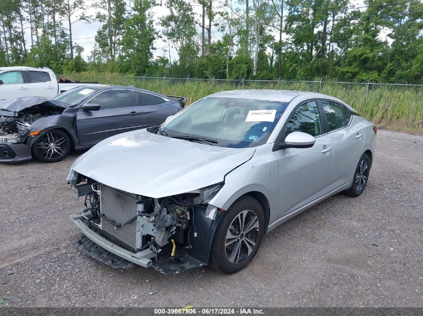 2022 Nissan Sentra Sv VIN: 3N1AB8CV6NY290474 Lot: 39667906