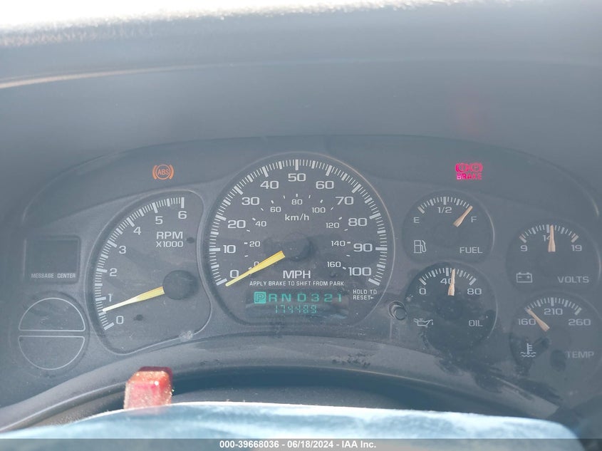 2000 Chevrolet Silverado 1500 VIN: 2GCEK19V3Y1169109 Lot: 39668036