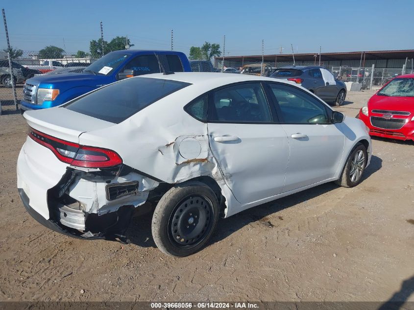 2014 Dodge Dart Se VIN: 1C3CDFAA4ED917765 Lot: 39668056