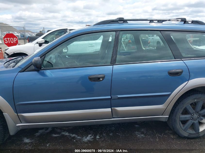 2009 Subaru Outback 2.5I VIN: 4S4BP61C197336580 Lot: 39668078