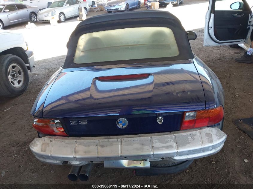 1997 BMW Z3 1.9L Roadster VIN: 4USCH7320VLE05130 Lot: 39668119