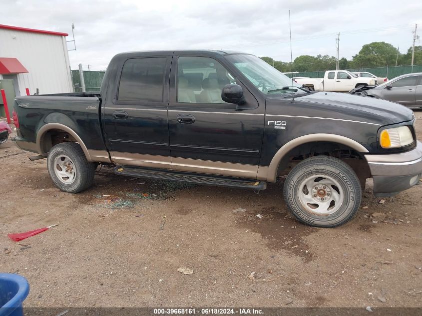 2002 Ford F-150 Lariat/Xlt VIN: 1FTRW08L52KA73330 Lot: 39668161