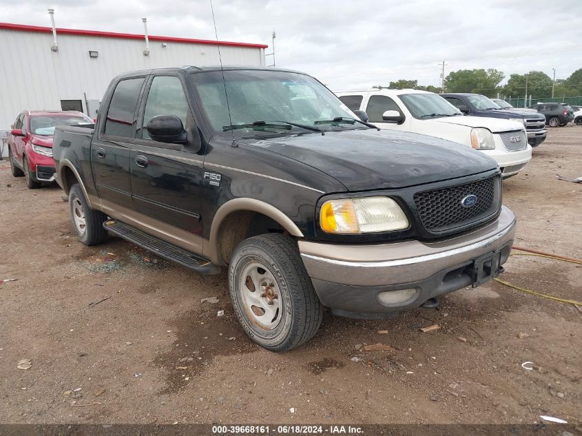 2002 Ford F-150 Lariat/Xlt VIN: 1FTRW08L52KA73330 Lot: 39668161