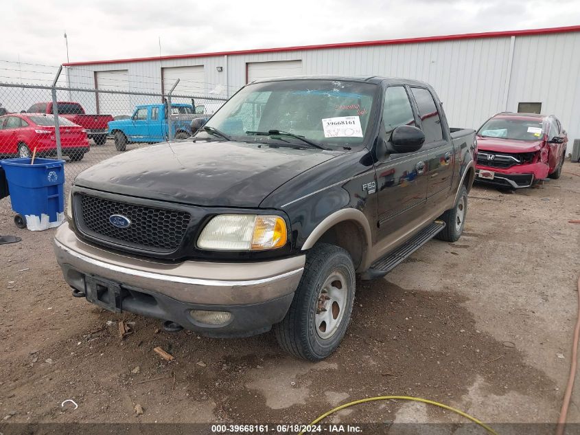 2002 Ford F-150 Lariat/Xlt VIN: 1FTRW08L52KA73330 Lot: 39668161