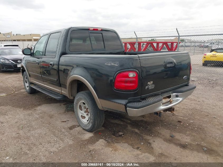 2002 Ford F-150 Lariat/Xlt VIN: 1FTRW08L52KA73330 Lot: 39668161