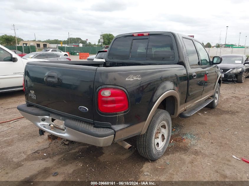 2002 Ford F-150 Lariat/Xlt VIN: 1FTRW08L52KA73330 Lot: 39668161