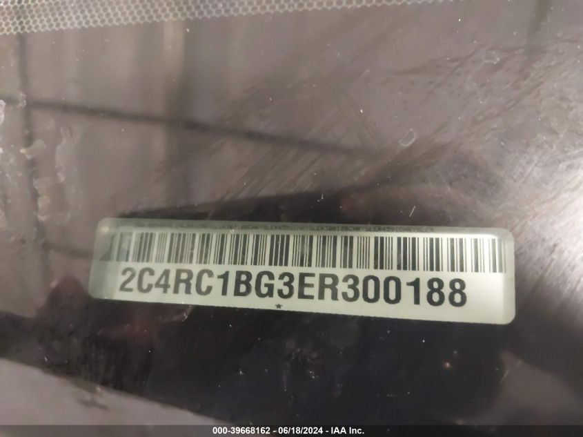 2014 Chrysler Town & Country Touring VIN: 2C4RC1BG3ER300188 Lot: 39668162