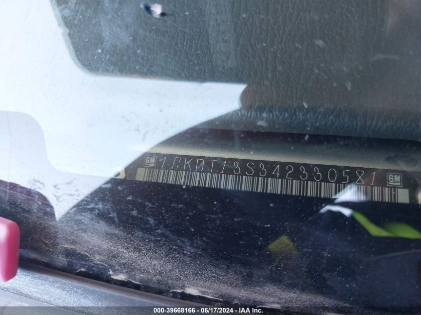 2004 GMC Envoy Sle VIN: 1GKDT13S342330581 Lot: 39668166