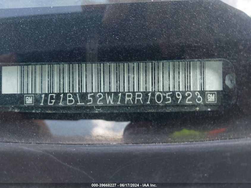 1994 Chevrolet Caprice Classic VIN: 1G1BL52W1RR105923 Lot: 39668227