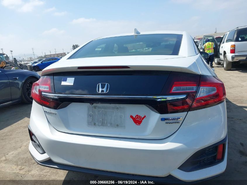 2018 Honda Clarity Touring VIN: JHMZC5F39JC016368 Lot: 39668256