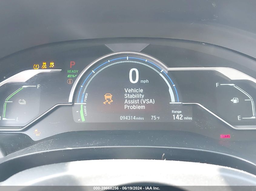 2018 Honda Clarity Touring VIN: JHMZC5F39JC016368 Lot: 39668256