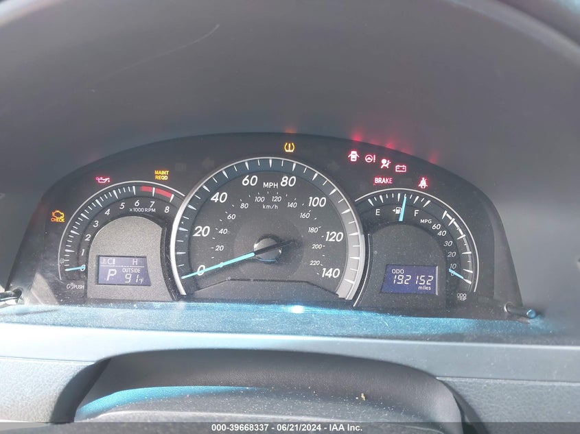 2012 Toyota Camry Le VIN: 4T4BF1FKXCR220850 Lot: 39668337