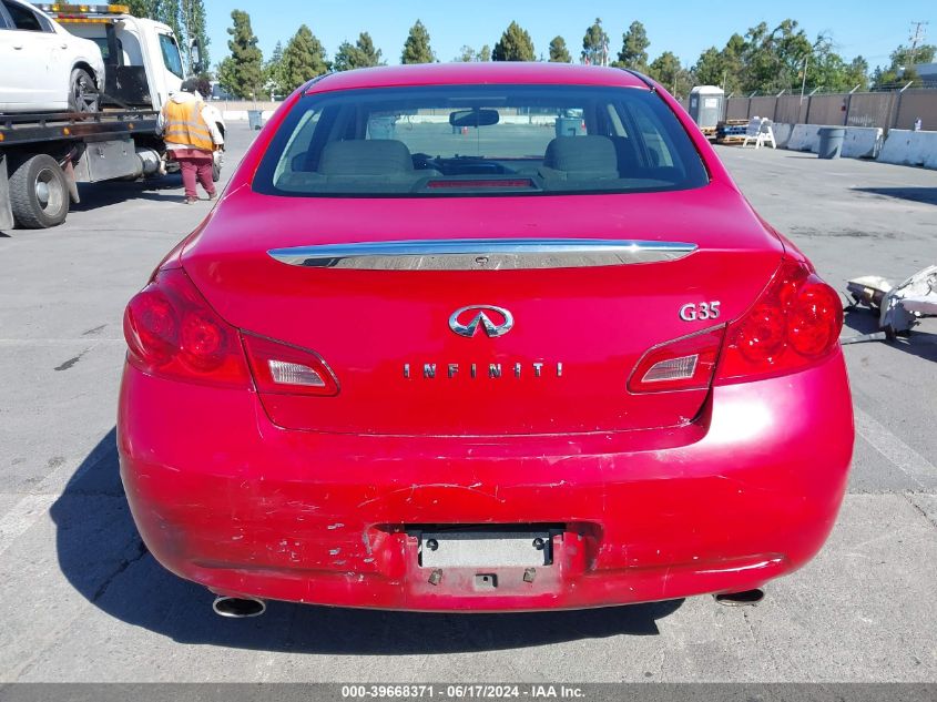 2007 Infiniti G35 Journey VIN: JNKBV61E77M706696 Lot: 39668371