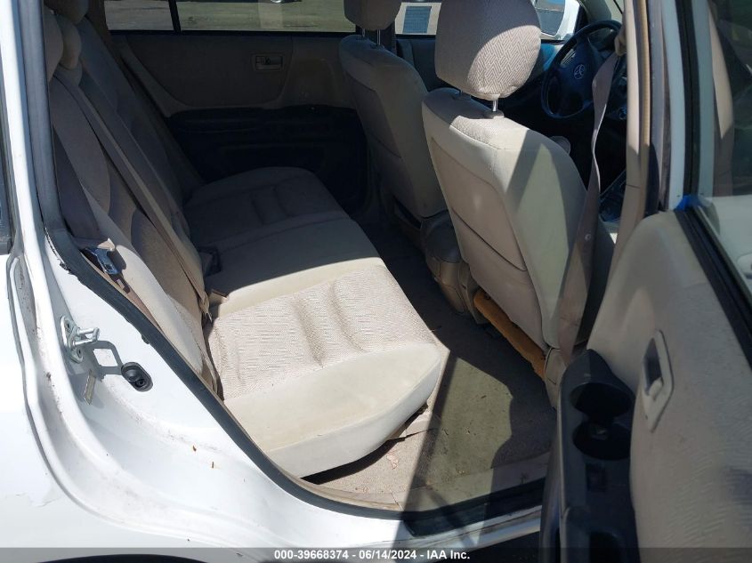 2002 Toyota Highlander V6 VIN: JTEGF21A620045653 Lot: 39668374