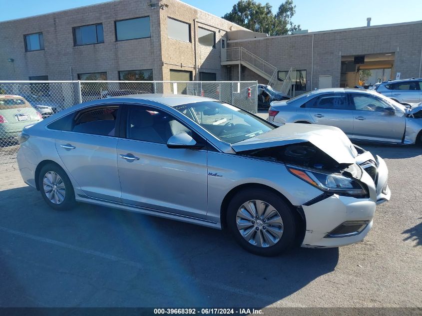 2017 Hyundai Sonata Hybrid Se VIN: KMHE24L32HA063406 Lot: 39668392