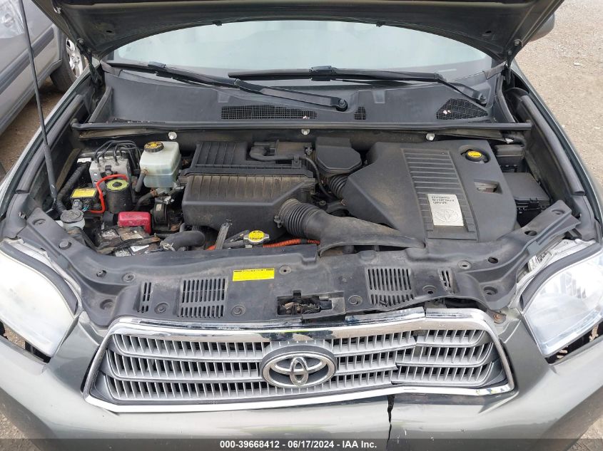 2008 Toyota Highlander Hybrid Limited VIN: JTEEW44A282013021 Lot: 39668412