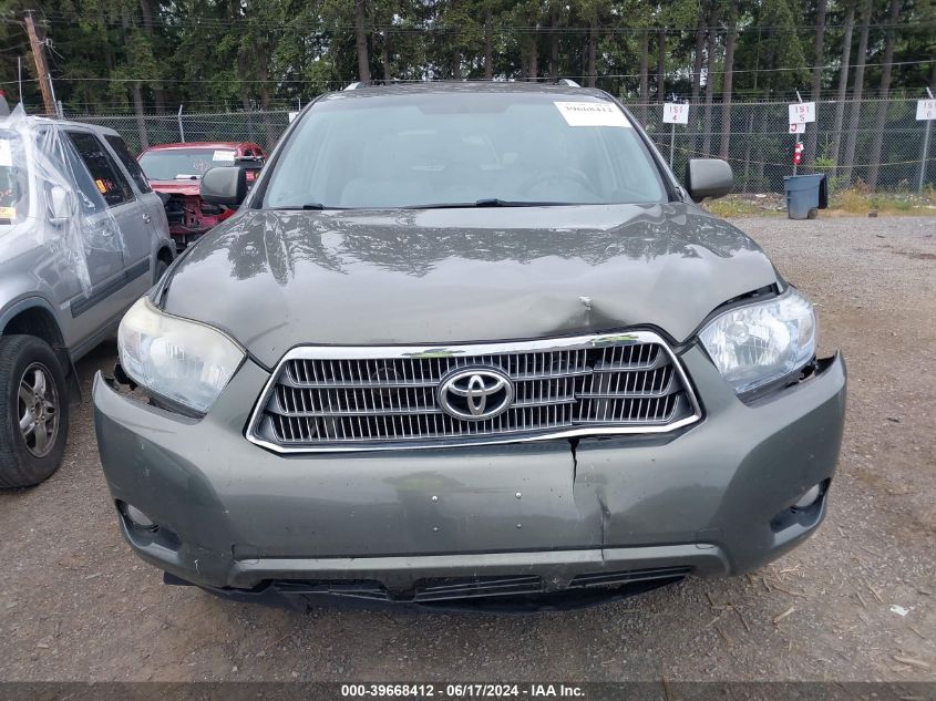 2008 Toyota Highlander Hybrid Limited VIN: JTEEW44A282013021 Lot: 39668412