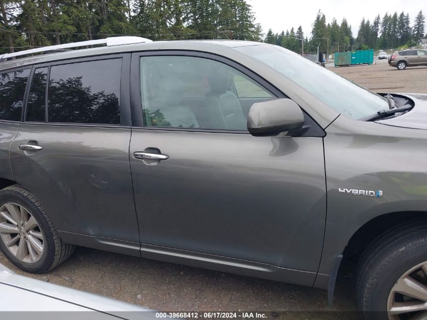 2008 Toyota Highlander Hybrid Limited VIN: JTEEW44A282013021 Lot: 39668412