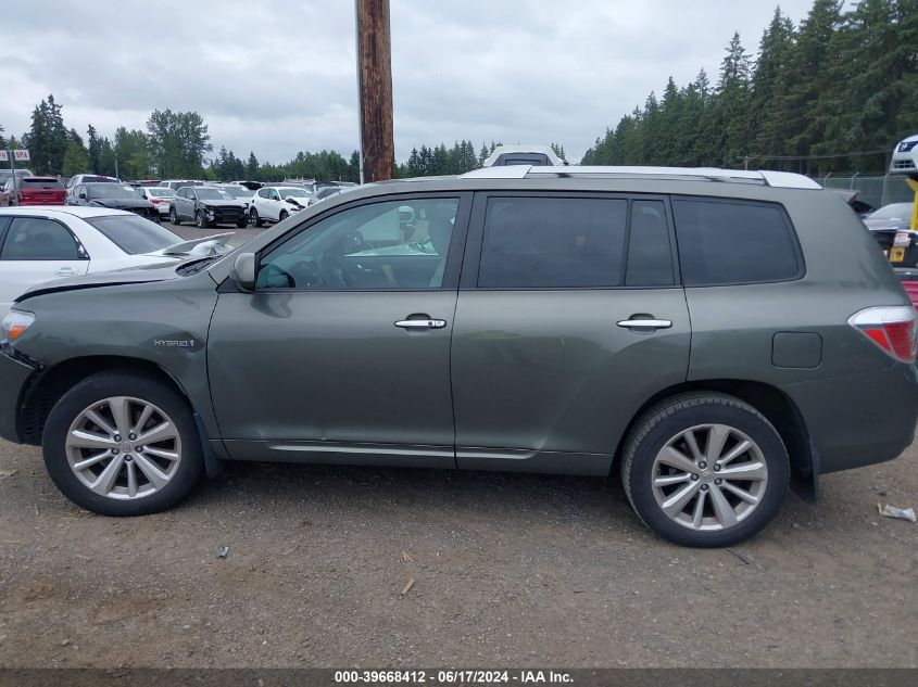 2008 Toyota Highlander Hybrid Limited VIN: JTEEW44A282013021 Lot: 39668412