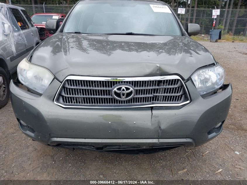 2008 Toyota Highlander Hybrid Limited VIN: JTEEW44A282013021 Lot: 39668412