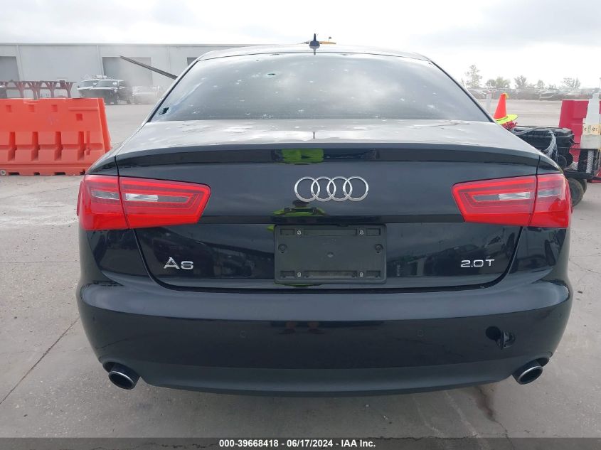 2012 Audi A6 2.0T Premium VIN: WAUDFAFC5CN116645 Lot: 39668418