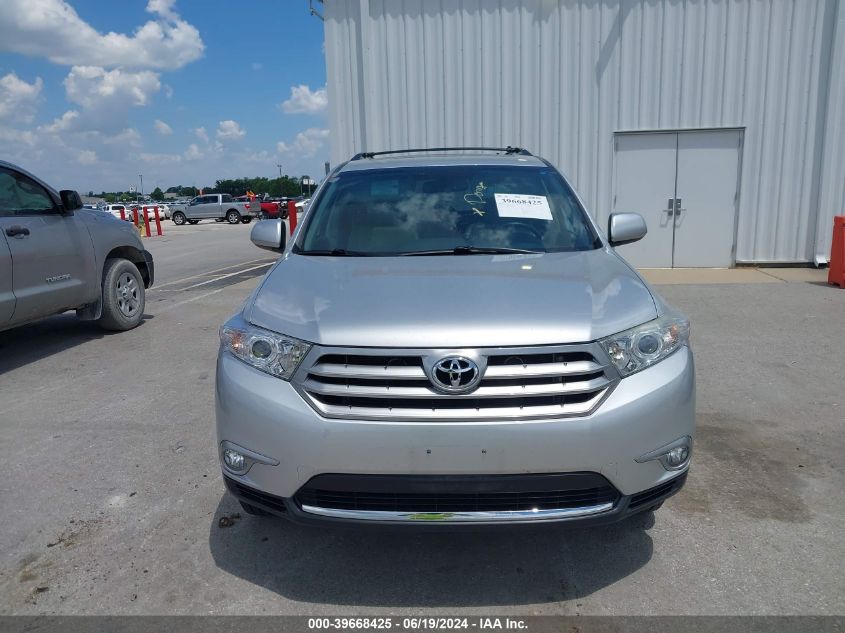 2013 Toyota Highlander Plus/Se VIN: 5TDZK3EH2DS139244 Lot: 39668425