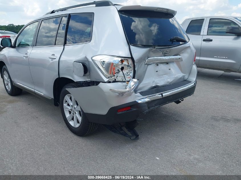 2013 Toyota Highlander Plus/Se VIN: 5TDZK3EH2DS139244 Lot: 39668425