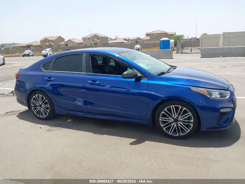 2021 Kia Forte Gt Manual VIN: 3KPF44AC3ME343395 Lot: 39668427