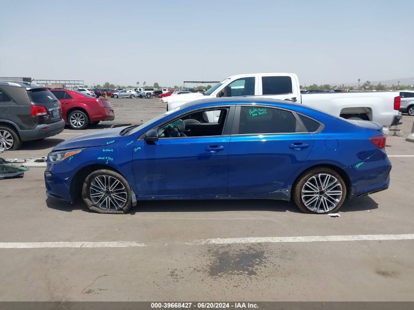 2021 Kia Forte Gt Manual VIN: 3KPF44AC3ME343395 Lot: 39668427