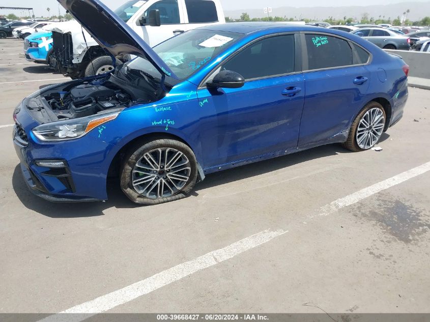 2021 Kia Forte Gt Manual VIN: 3KPF44AC3ME343395 Lot: 39668427