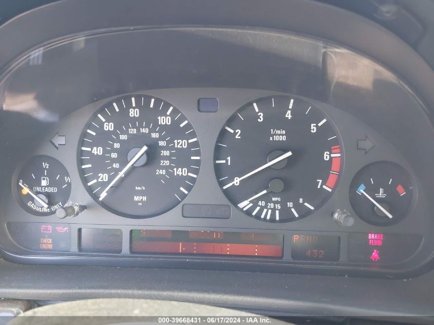 1997 BMW 740Il VIN: WBAGJ8322VDM03675 Lot: 39668431