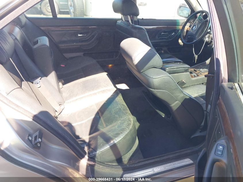 1997 BMW 740Il VIN: WBAGJ8322VDM03675 Lot: 39668431