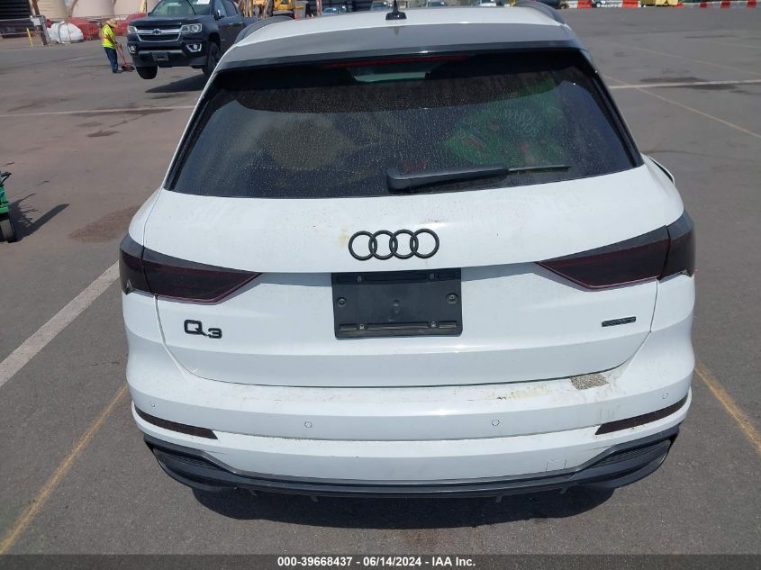 2021 Audi Q3 Premium Plus 45 Tfsi S Line Quattro Tiptronic VIN: WA1EECF3XM1152386 Lot: 39668437