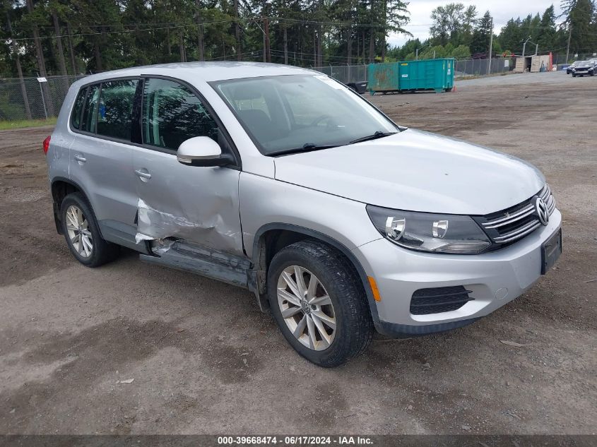 2017 Volkswagen Tiguan 2.0T/2.0T S VIN: WVGBV7AX5HK044442 Lot: 39668474