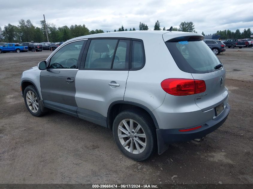 2017 Volkswagen Tiguan 2.0T/2.0T S VIN: WVGBV7AX5HK044442 Lot: 39668474