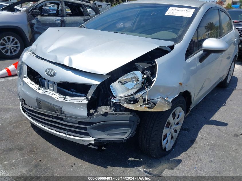 2013 Kia Rio Lx VIN: KNADM4A38D6230164 Lot: 39668483