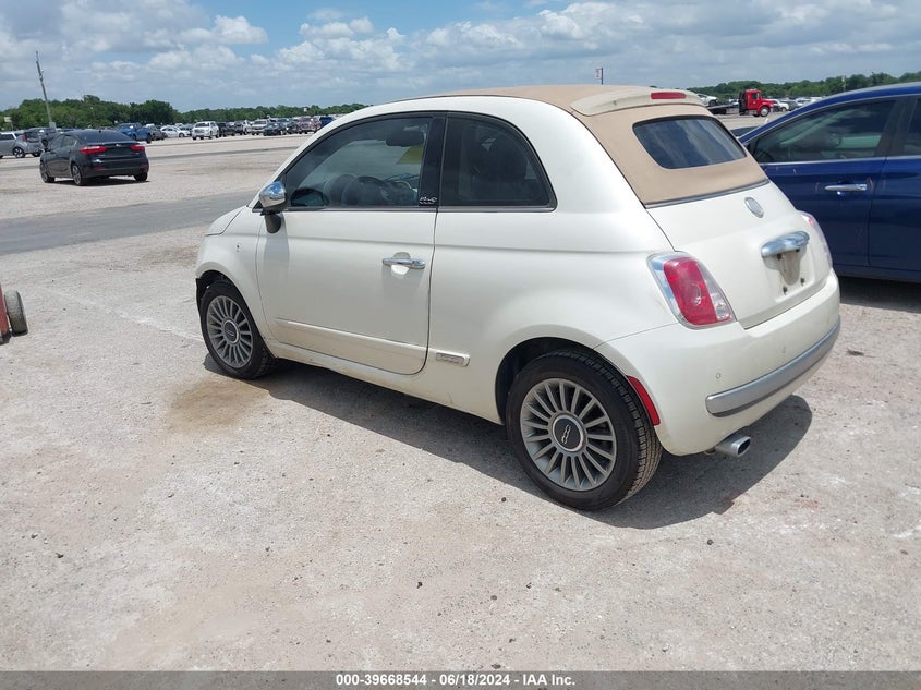 2012 Fiat 500C Lounge VIN: 3C3CFFER3CT382011 Lot: 39668544
