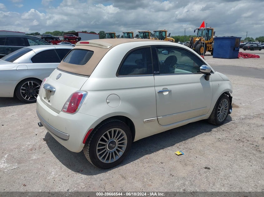 2012 Fiat 500C Lounge VIN: 3C3CFFER3CT382011 Lot: 39668544