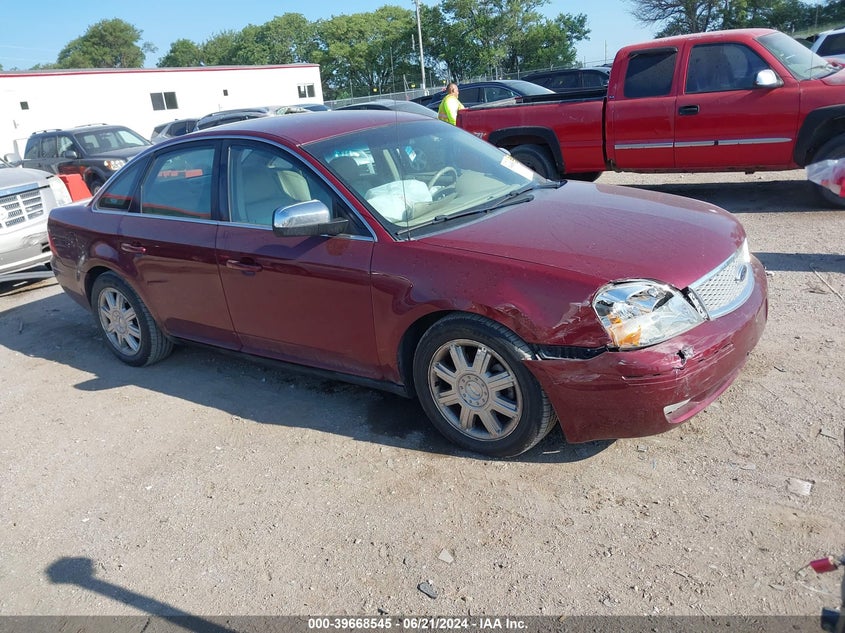 2007 Ford Five Hundred Limited VIN: 1FAHP25117G120599 Lot: 39668545
