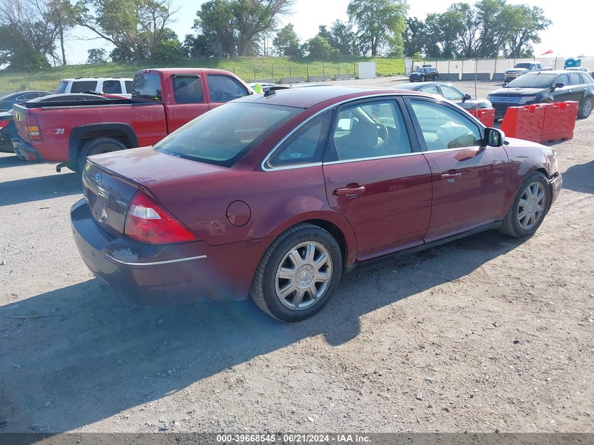 2007 Ford Five Hundred Limited VIN: 1FAHP25117G120599 Lot: 39668545