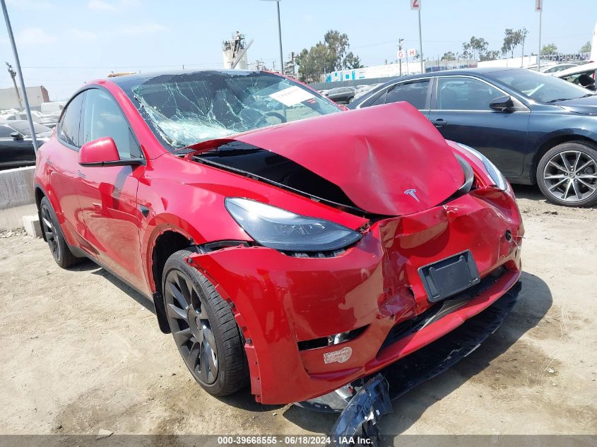 2023 Tesla Model Y Awd/Long Range Dual Motor All-Wheel Drive VIN: 7SAYGDEE4PA166723 Lot: 39668555