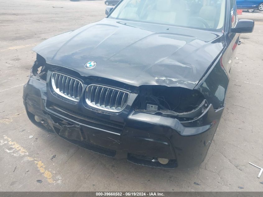 2006 BMW X3 3.0I VIN: WBXPA93486WD32231 Lot: 39668582