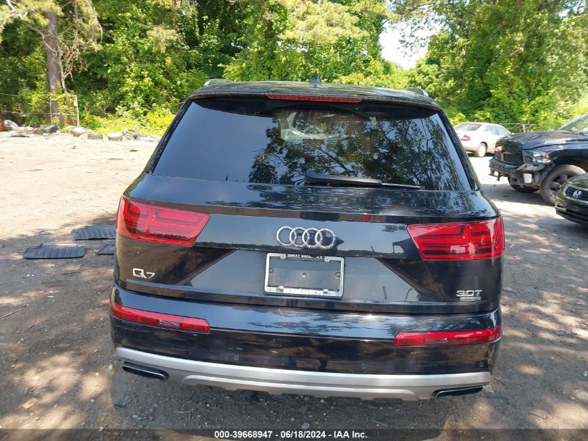 2017 Audi Q7 3.0T Premium VIN: WA1LAAF78HD040135 Lot: 39668947